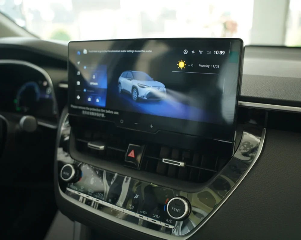 نمایشگر لمسی مرکزی با پشتیبانی از CarPlay در فرانت لندر