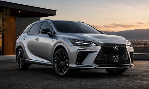 لکسوس RX350 F Sport 2026 نقره‌ای با طراحی اسپرت