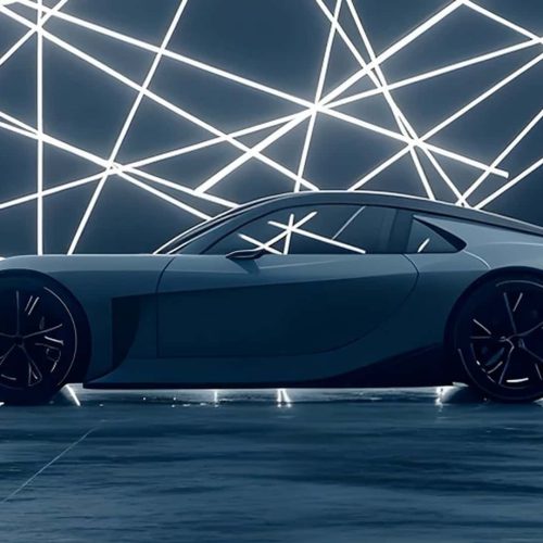 نمای جانبی لکسوس LFA در نور آبی در خبر ایرتویا