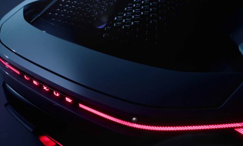 نوار نوری عقب لکسوس LFA در حالت روشن