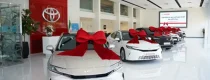 چیدمان خودرروهای تویوتا در نمایشگاه ایرتویا