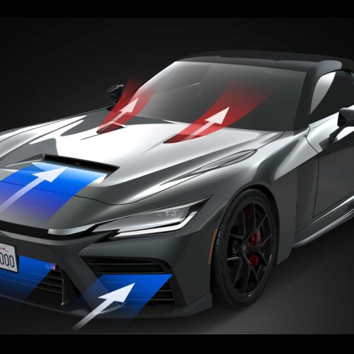 نمای عقب و اگزوز چهارگانه اسپرت تویوتا GT GR