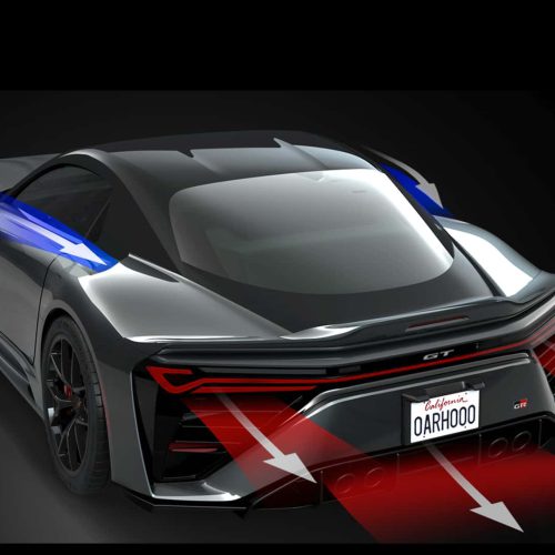 نمای جلو تهاجمی و طراحی اسپرت تویوتا GT GR