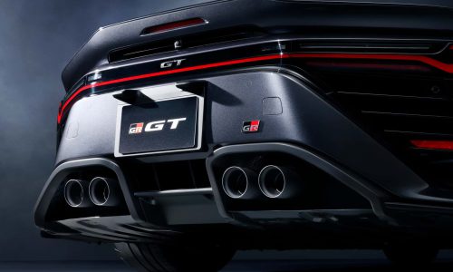 نمای عقب و اگزوز چهارگانه اسپرت تویوتا GT GR